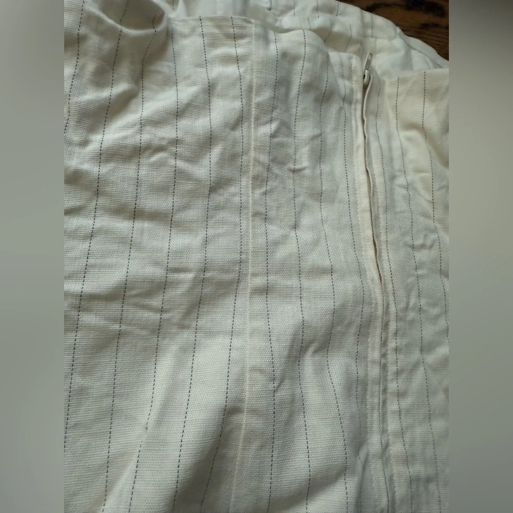 ASOS DESIGN Premium tailored longline bandeau top in the cream stripe size 8 - Picture 5 of 8